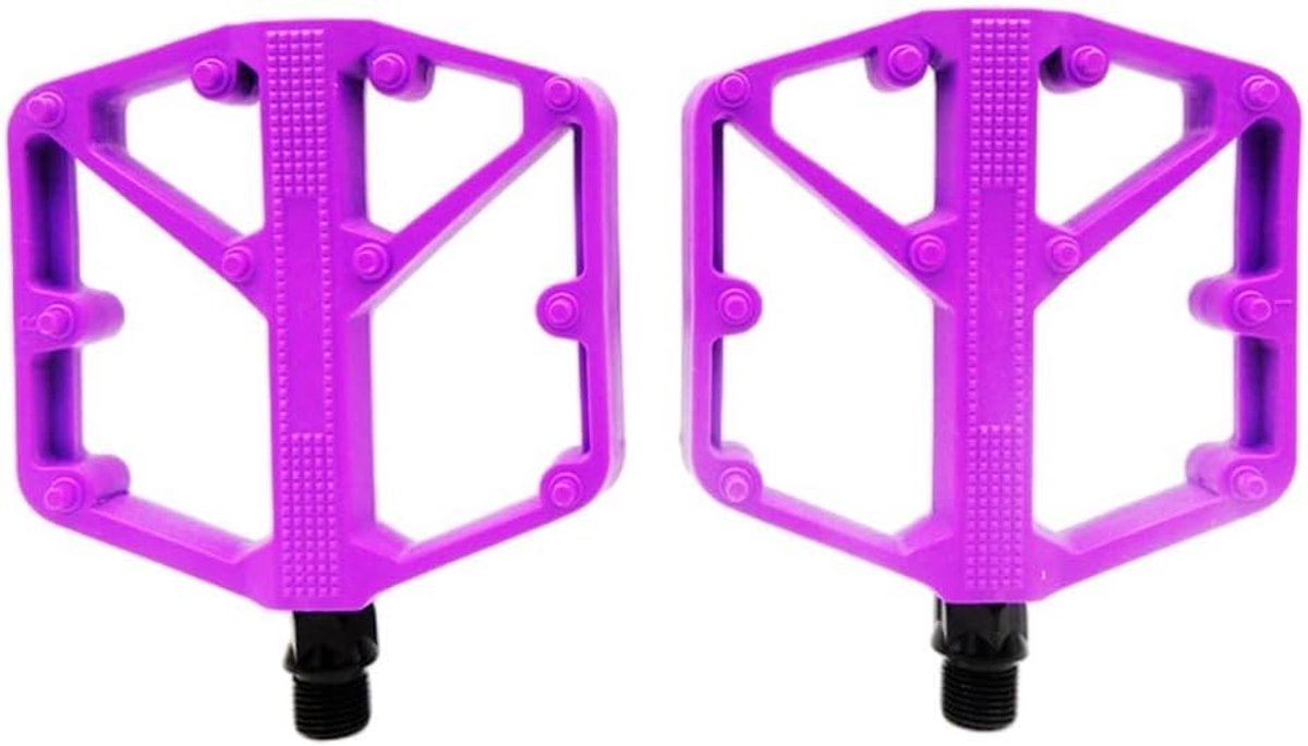 Fietspedalen - Fietsaccessoires - Mountainbiken - Antislip grip - 13 x 10 x 4 cm - Paars