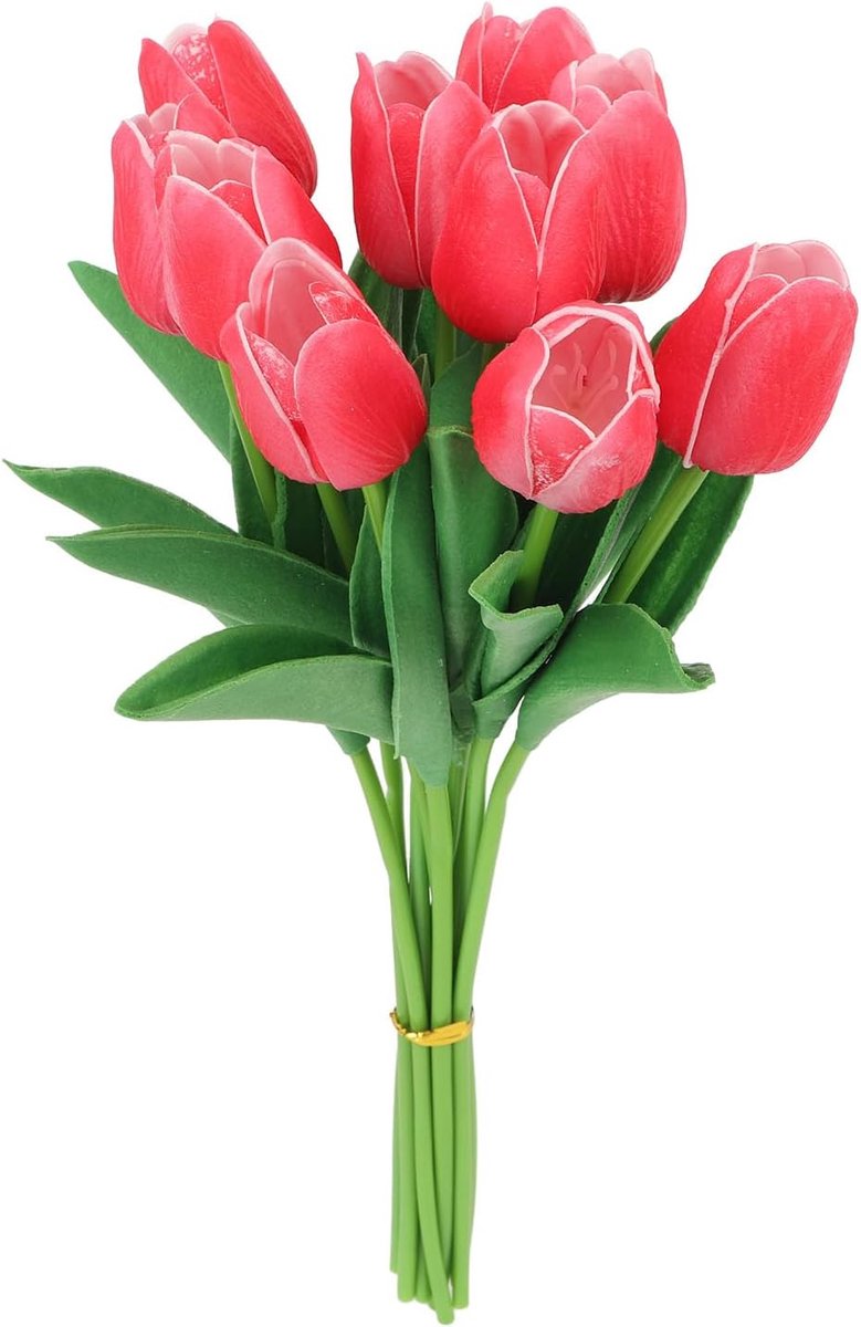 Kunstbloemen Tulpen - Nepbloemen Decoratie - Woonkamer Verfraaien - Realistisch Ontwerp - 