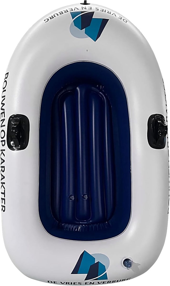 Opblaasboot - Drijvend Vlot - Waterpret - Dubbel Ventiel - 145x91 cm - Blauw