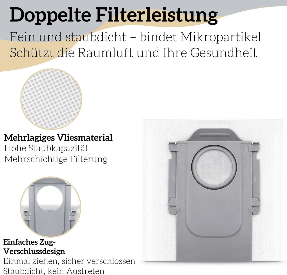 Dailygoods- Stofzuigerzakken 16 stuks - Geschikt voor Roborock/S8 MaxV Ultra/Qrevo - 3,5L inhoud - Voorraadverpakking - Brede compatibiliteit - Stofzuigerzak