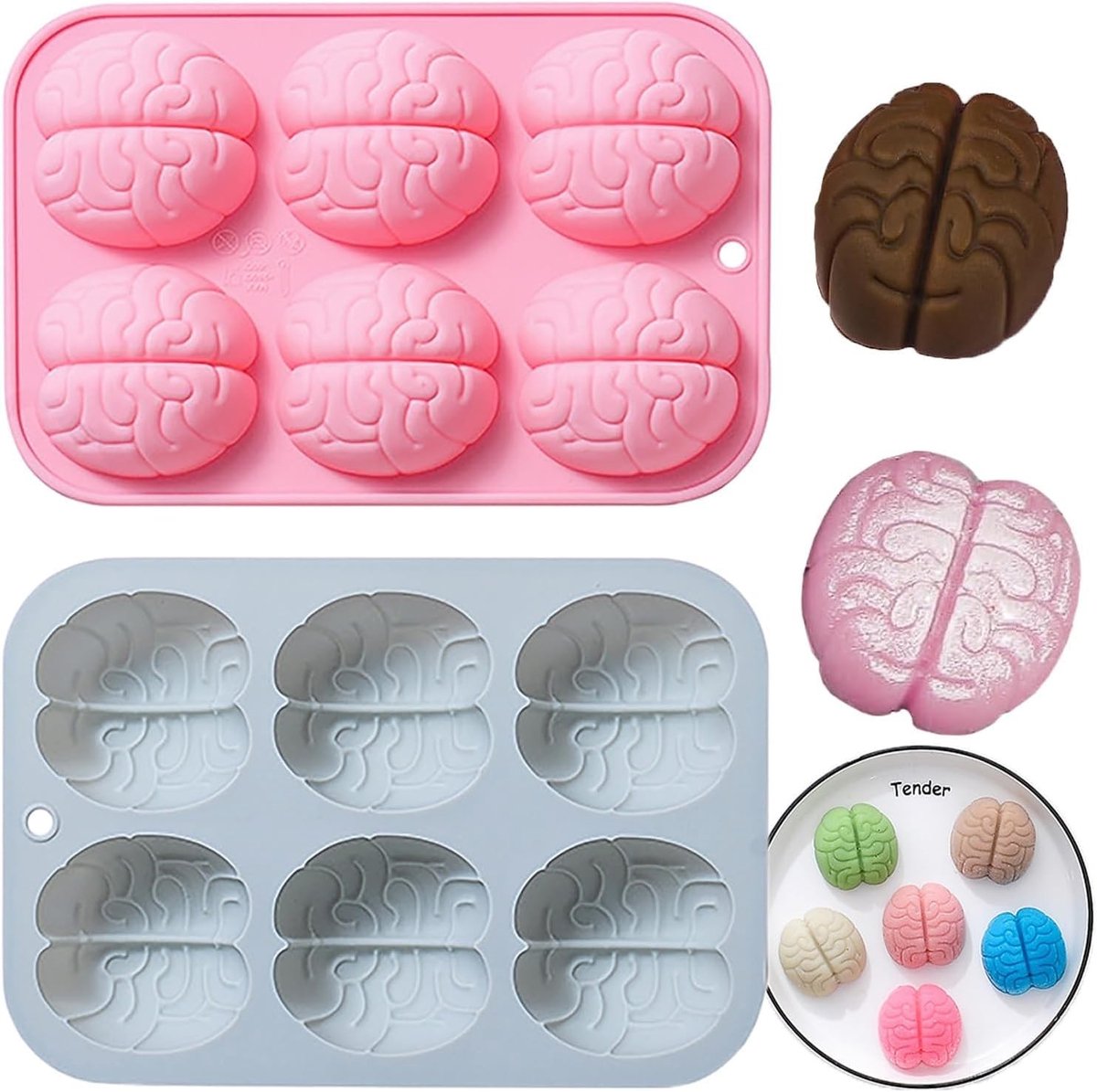 Dailygoods- Puddingvorm met Deksel - Silicone Vormen - Waterbadvorm - Grappige IJsblokjesbakvorm - Duurzaam en Flexibel - Voor Chocolade en Snoep - Siliconen Vorm