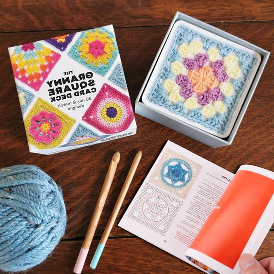 50 Stuks Granny Square Haakkaarten, Kleurrijke Patronen voor Creatieve Mix en Match Projecten van Merkloos — afbeelding 2