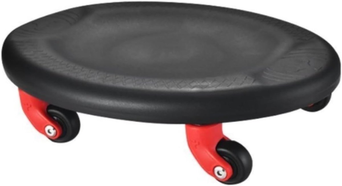 Abdominale Wiel - Buikspierroller - Core Training - Inclusief Mat - 1000 Gram - Zwart