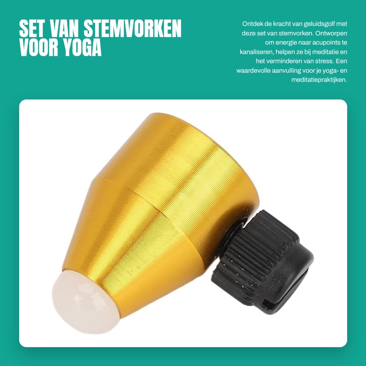 Dailygoods- Stemvorken Set - Nauwkeurige Energie Kanalisatie - Yoga/Meditatie Accessoires - Frequentie-Genezingsapparaten - Verminderen Stress - Veilig en Gebruiksvriendelijk - Geluidstherapie