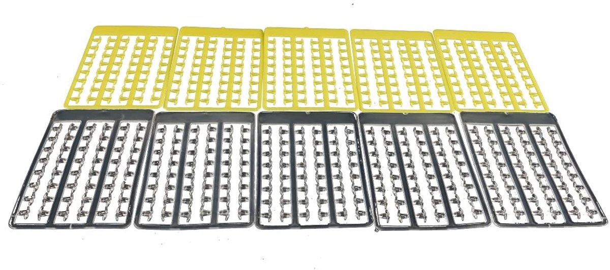 Dailygoods- Karpervisstopper 10 Stuks - V-vormige Hengels - Aasplug 8,5 cm - Transparant/Geel - Boilie Stoppers - Effectieve Aastechnieken - Boilie Stopper