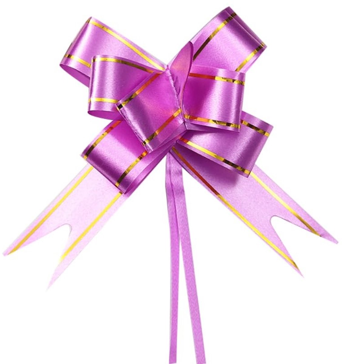Dailygoods - 120 Stuks Kerststrikken met Gouden Rand voor Decoratie
