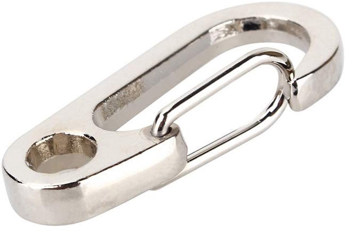 Dailygoods- Karabijnhaak Mini - Aluminium Legering - Antislip - Sleutelhanger - Multifunctioneel - 3.2 x 1.5 cm - Schokbestendig