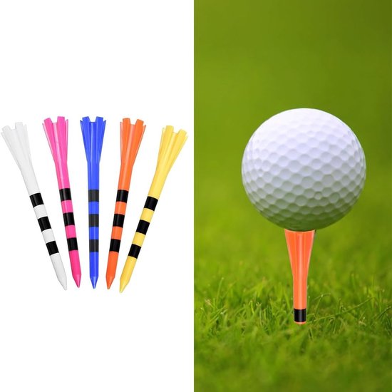 Dailygoods- Golf Tees Duurzaam - Verstelbare Hoogte - Houten Golfaccessoires - Herbruikbaar - Stevige Grip - Optimale Prestaties van Dailygoods — afbeelding 2