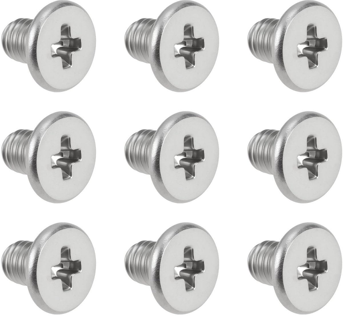 Dailygoods - 200 Stuks Roestvrijstalen Machineschroeven M3-0,5