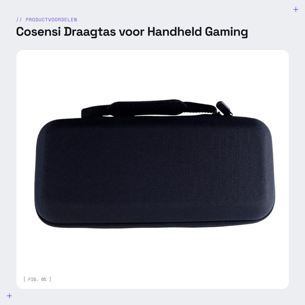 Dailygoods - Draagtas voor Handheld Gaming Console met Oplader en Docking Station