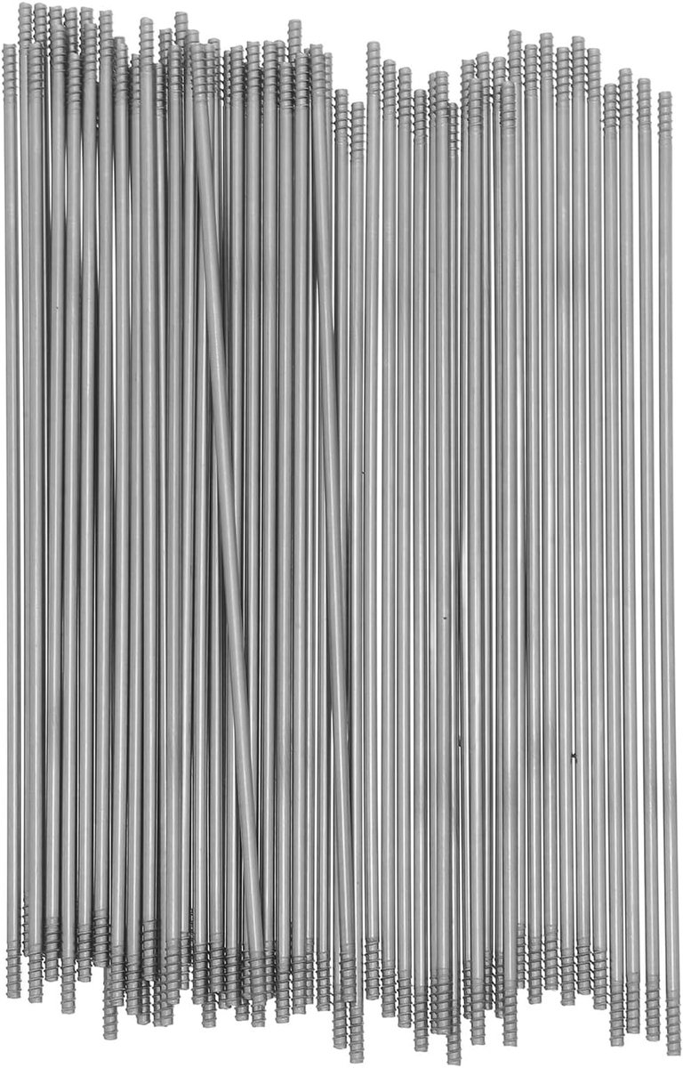 Kralenpen Staven - Pen Verlengstukken - Sieraden Maken - Roestvrij Staal - 100 Stuks - Zilver