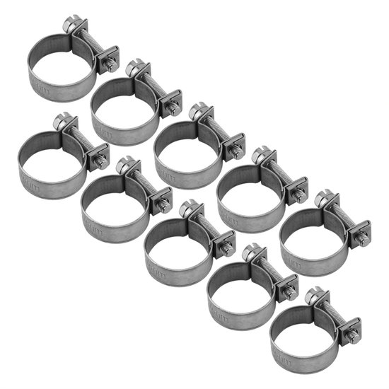 Dailygoods- Brandstofslang Klem - 10 Stuks - RVS Slangklemmen - Verstelbare Diameter 6-20mm - Hoogwaardige 304 Roestvrij Staal - Schokbestendig en Duurzaam - Slangklem — afbeelding 5
