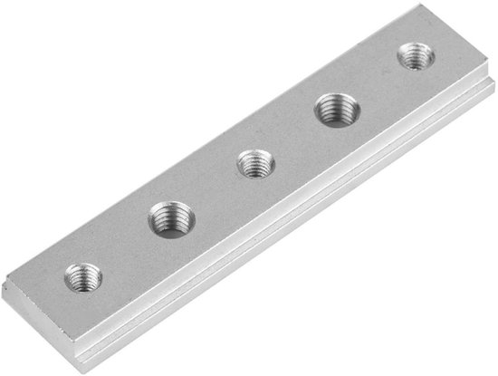 Dailygoods- Verstekrail 100 mm - Aluminium T-sleuf - T-schroefbevestigingssleuf - Geschikt voor T-bouten - Snelspanners - Hoogwaardige kwaliteit - Zaagrail van Dailygoods — afbeelding 2