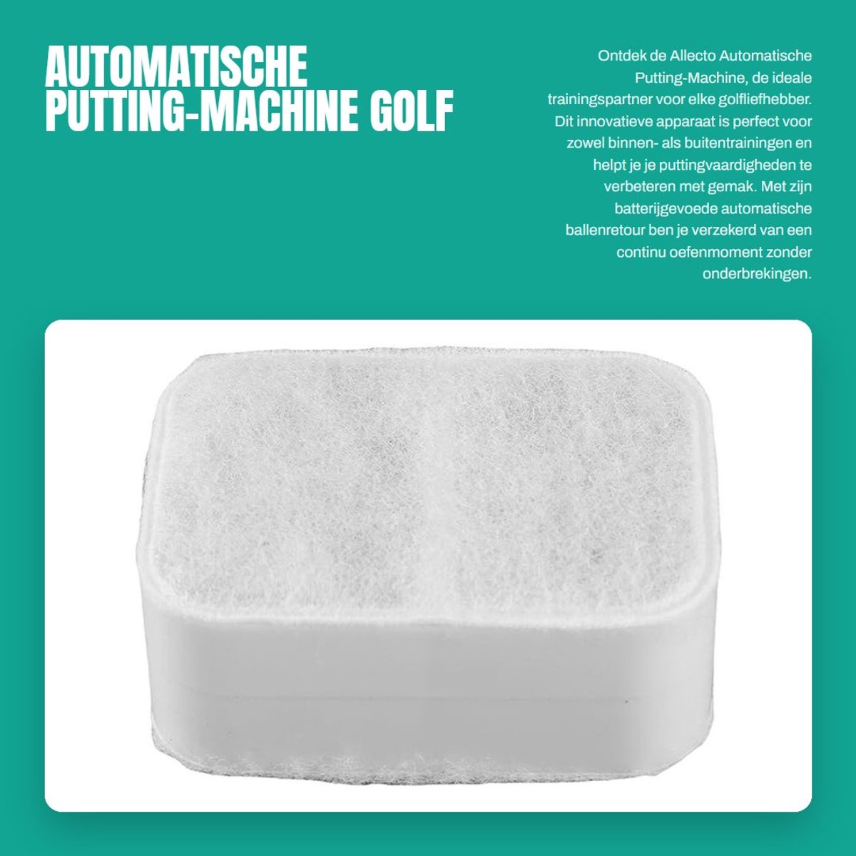 Dailygoods - Automatische Putting-Machine - Golf Trainingshulpmiddel - Batterijgevoed - Indoor Outdoor - Golfaccessoires - Verbeter je putting skills...
