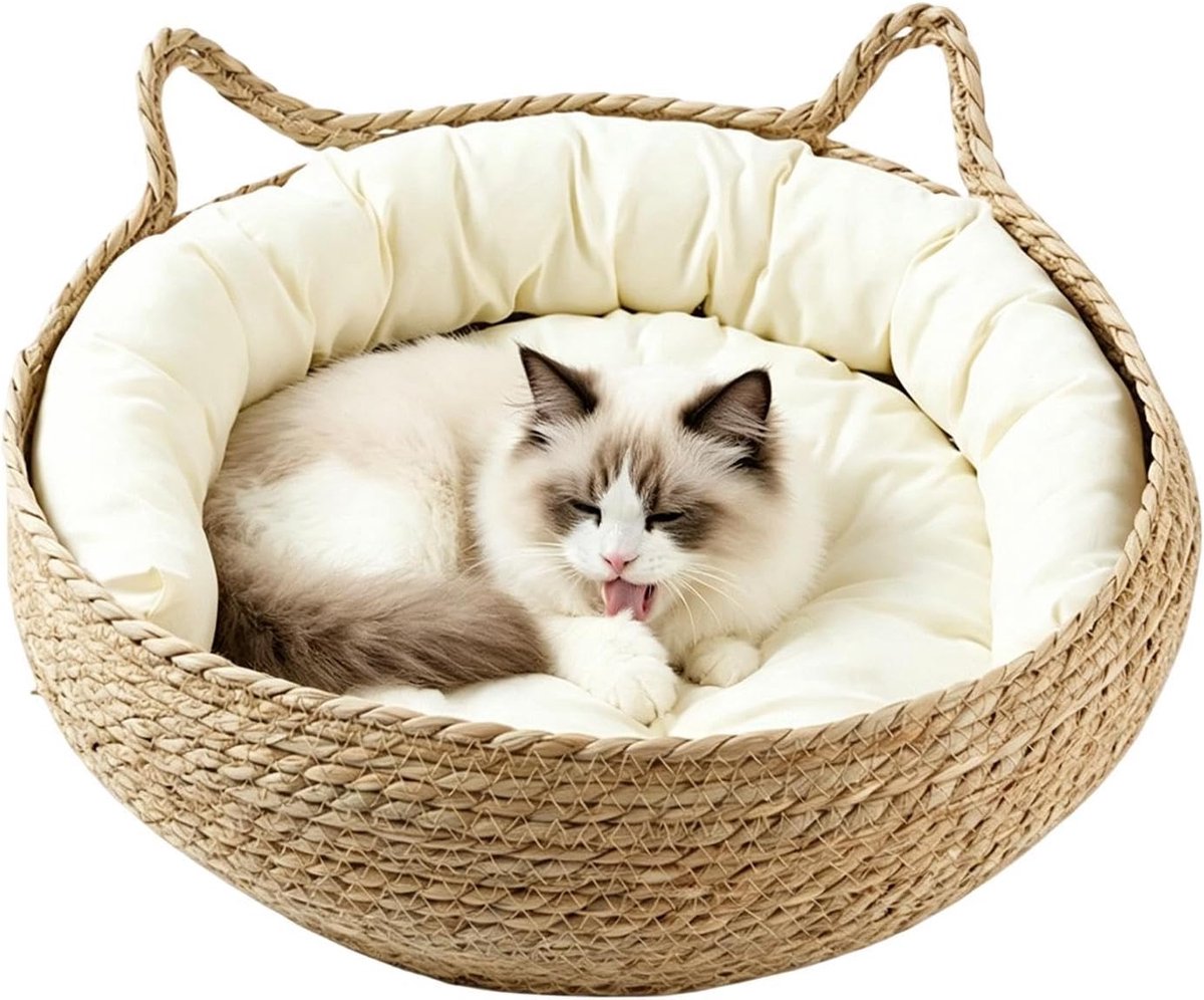 Geweven Kattenbed - Kattenmand Nest - Meubels Beschermen - Handgemaakt Katoen - 35 cm - Niet gespecificeerd