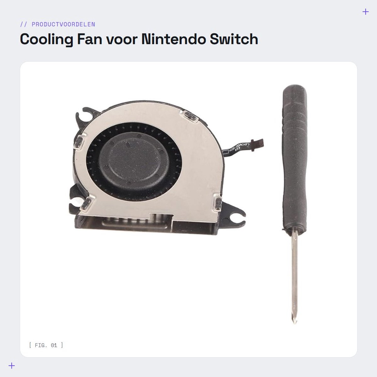 Dailygoods - Cooling Fan voor Nintendo Switch - Stille en Lichtgewicht Vervangaccessoire