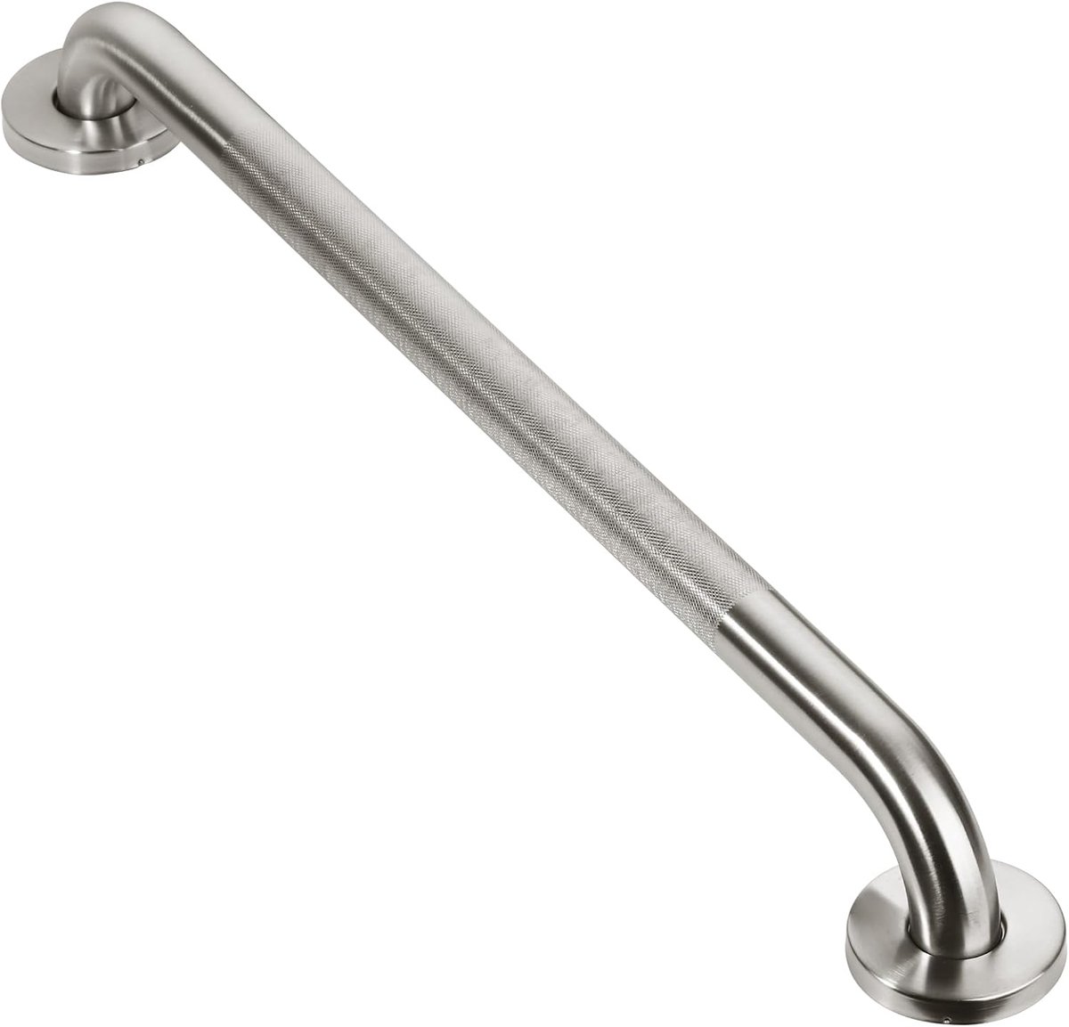 Veiligheidshandgreep - Badkamer steun - Valpreventie thuis - Verborgen schroeven - 61 cm - Geborsteld nikkel