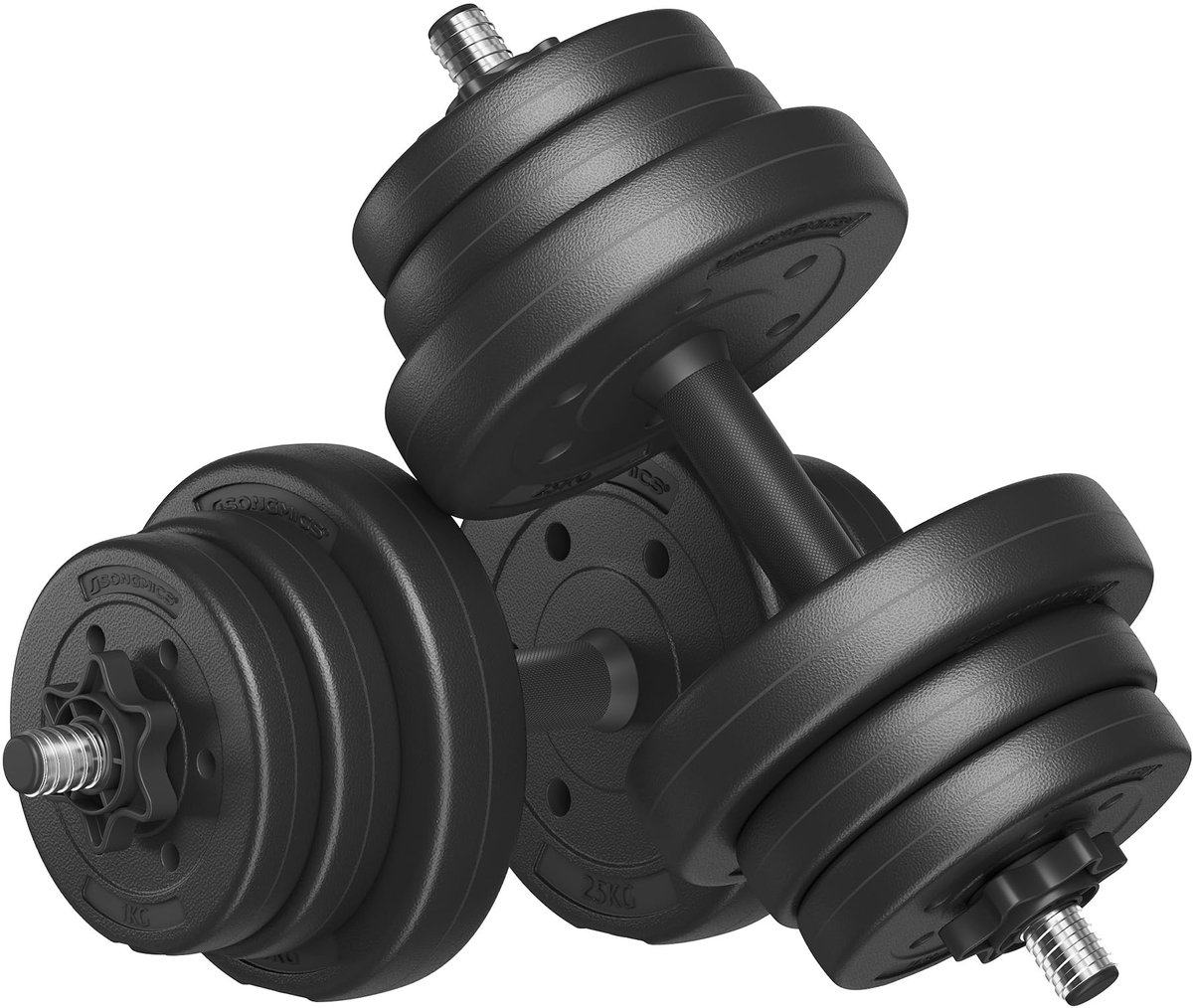 Dailygoods- Halterset Verstelbaar - Dumbbellset - Halterschijven - Stalen Buis - Water- en Roestbestendig - Optimale Trainingservaring - Dumbbell Set
