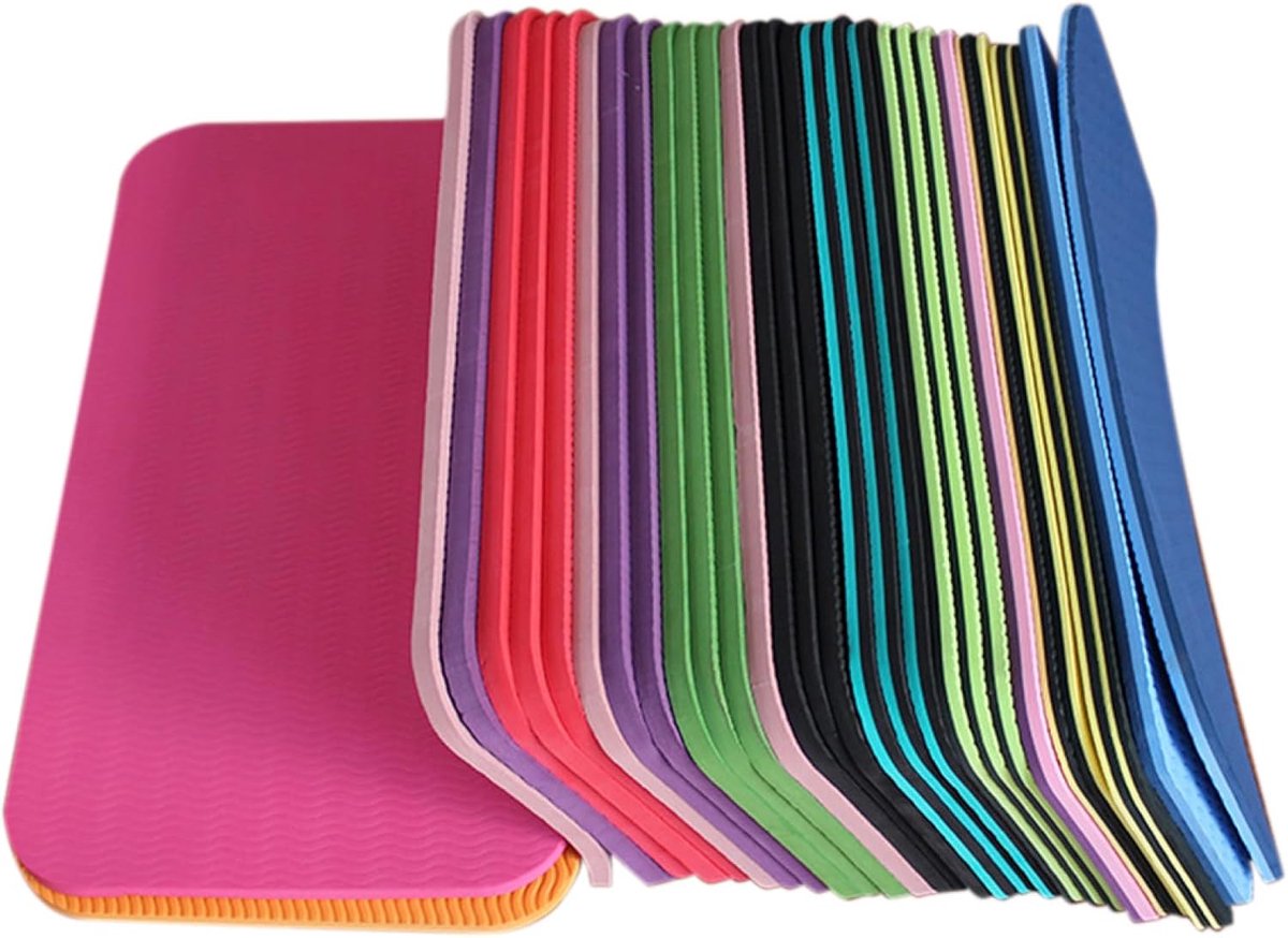 Fitness Kniebeschermers - Oefenmat Elleboogkussen - Vloeroefeningen Thuis - Waterdicht Antislip Schuim - 39 x 22 cm - Willekeurig