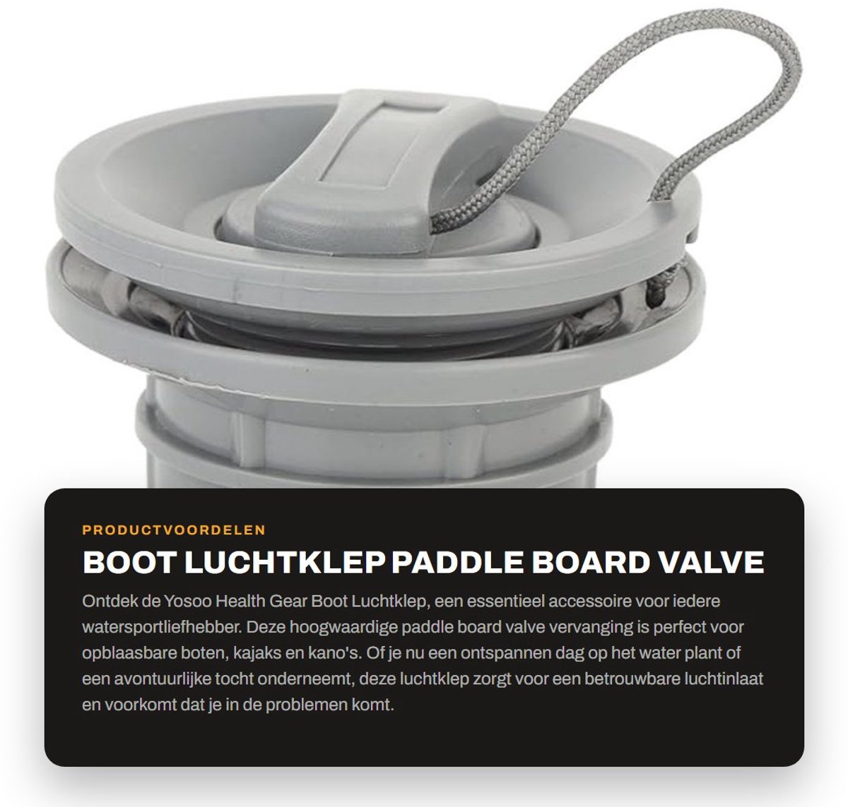Dailygoods- Luchtklep Vervanging - Paddle Board Ventiel - Kajak/Luchtpluggen - PVC Opblaasbare Boot - Dinghy Adapter - Twee Bedieningsmethoden - Bootventiel