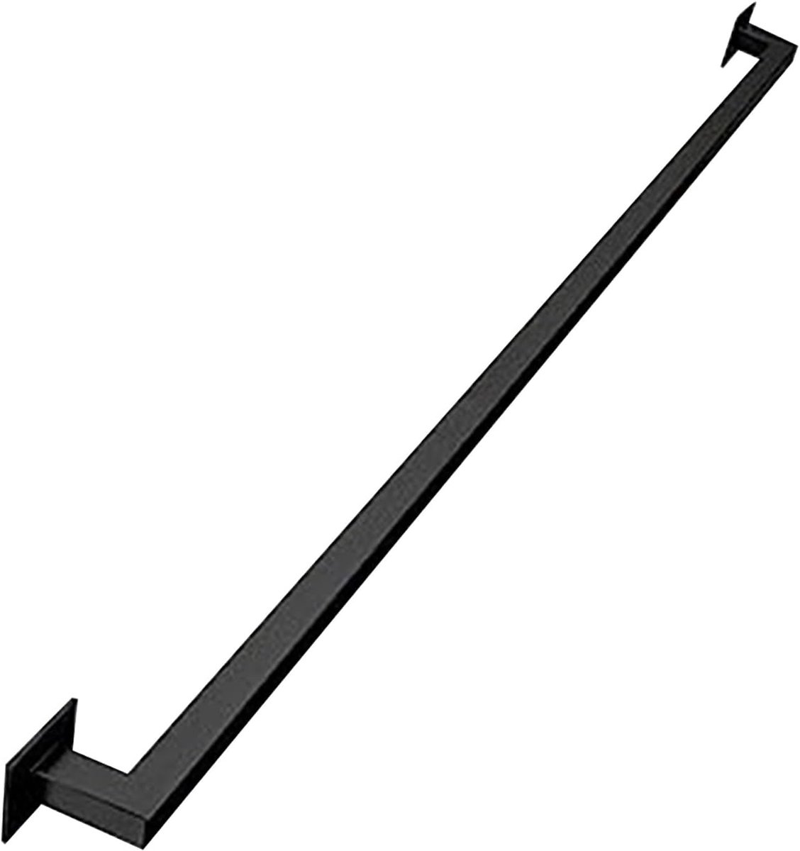 Metalen trapleuning - Smeedijzeren steun - Veilig traplopen - Stevig en duurzaam - 510cm lengte - Zwart