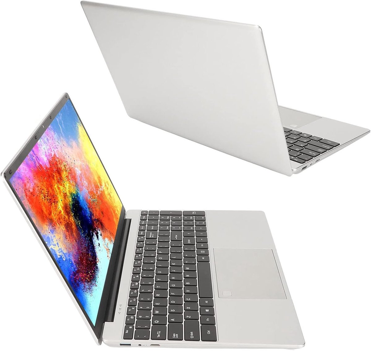 156 Inch Laptop - Zakelijke Computer - Productief Werken - Quad Core Processor - 16GB RAM 128GB SSD - Zilver