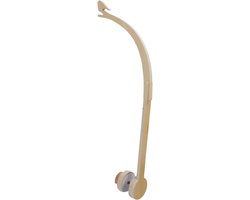 Babybedje Mobiel - Houten Hanger - Rustgevende Omgeving - Verstelbare Stabiele Structuur - 1 Stuk - Beige