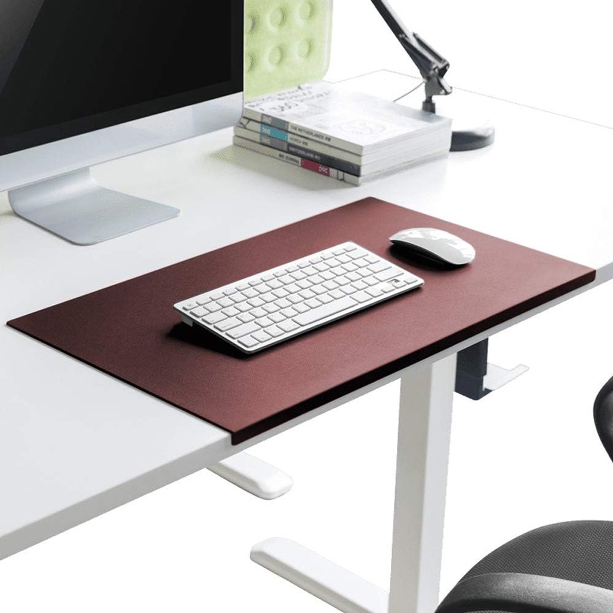 Bureau Pad - Bureau Mat - Schrijven en Werken - Waterdicht PU-leer - 100x50cm - Rood