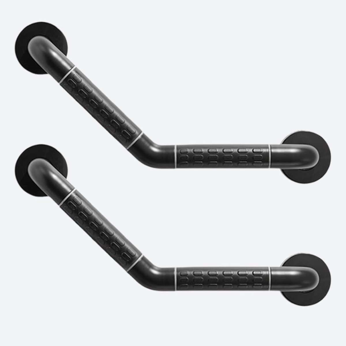 Douchegrepen - Veiligheidshandgrepen - Veiligheid Binnen - Antislip Ribbeloppervlak - 45 cm - Grijs