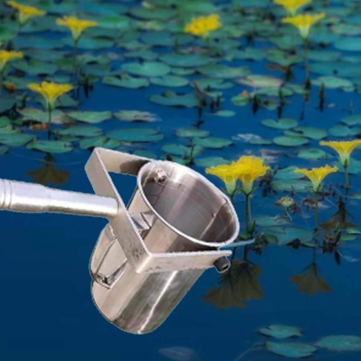 Water Bemonsteraar - Slingerbeker - Water Verzamelen - Extra Lang Bereik - 6 Meter - Zilver
