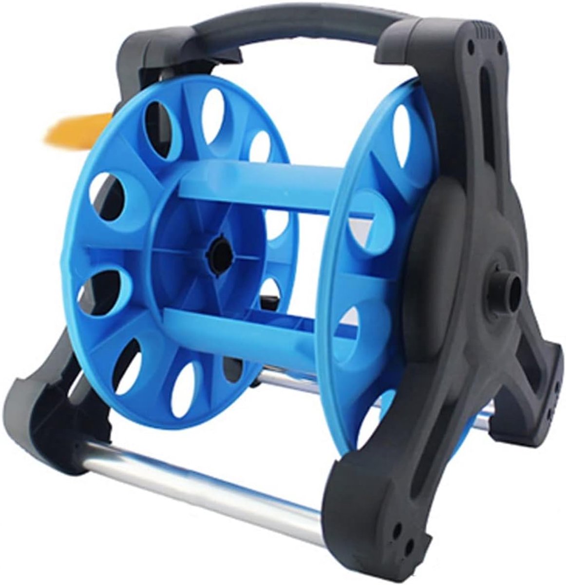 Slanghaspelwagen - Slangopslag - Tuin bewateren - Compact en lichtgewicht - Inclusief 20m pijp - Blauw