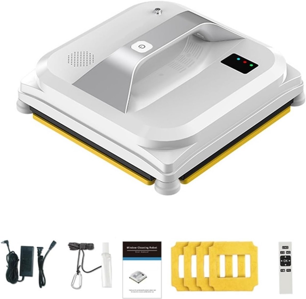 Glazenwasser Robot - Automatische Wisser - Ramen Schoonmaken - Anti-val Controle - 3 min/m2 - Wit