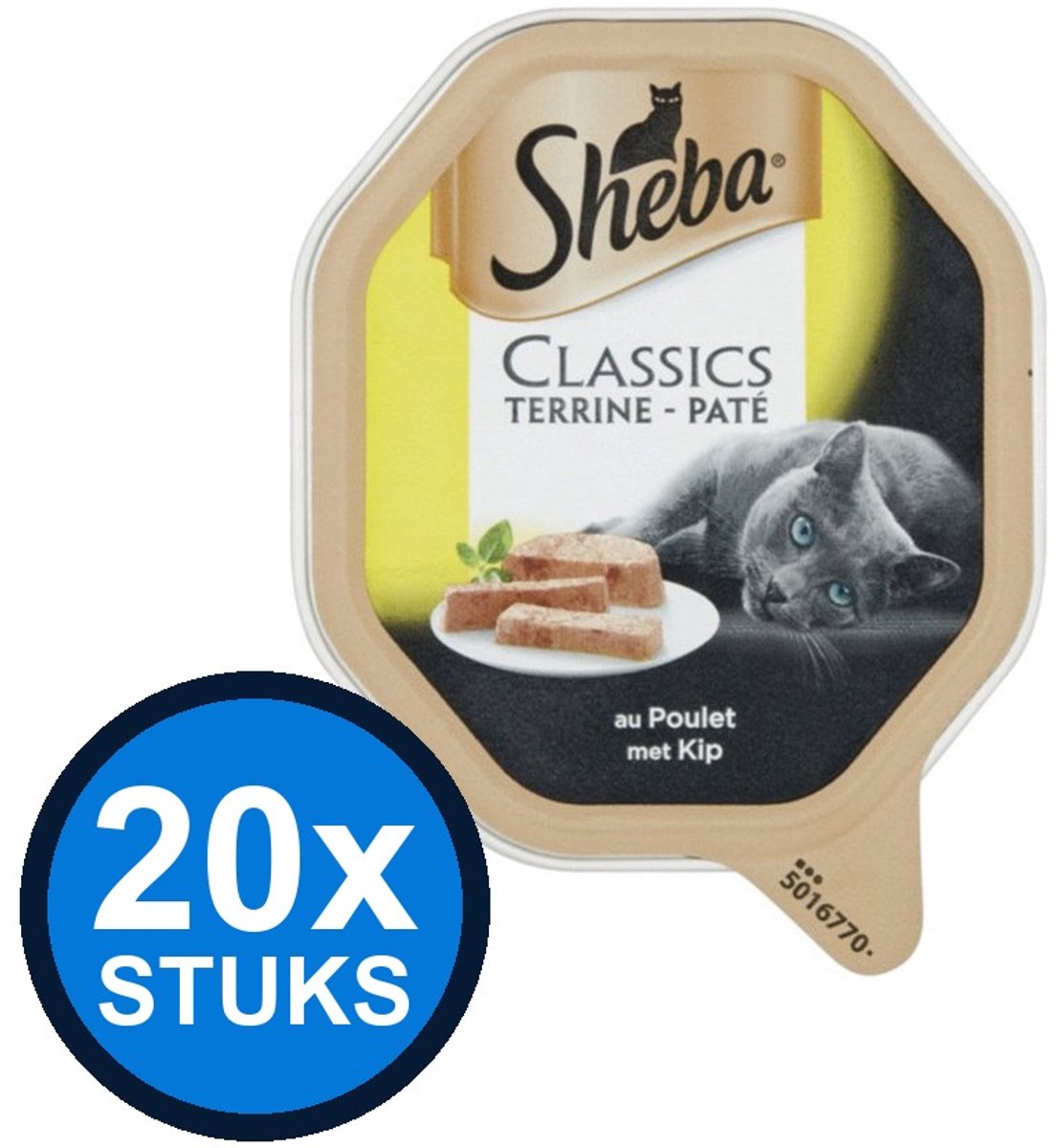 Sheba Sheba - Classic Paté Kip - Kattenvoer Natvoer - 85g