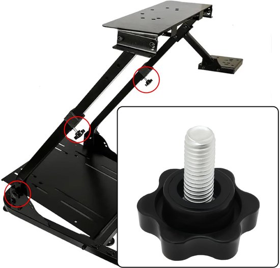 Dailygoods- Vergrendeling Schroeven 10 Stuks - M6 Draad - Pedaal Bevestiging - Compatibel met Logitech G25/G27/G29/G920/G923 - Kunststof/Metaal - Eenvoudig te Installeren van Dailygoods — afbeelding 5