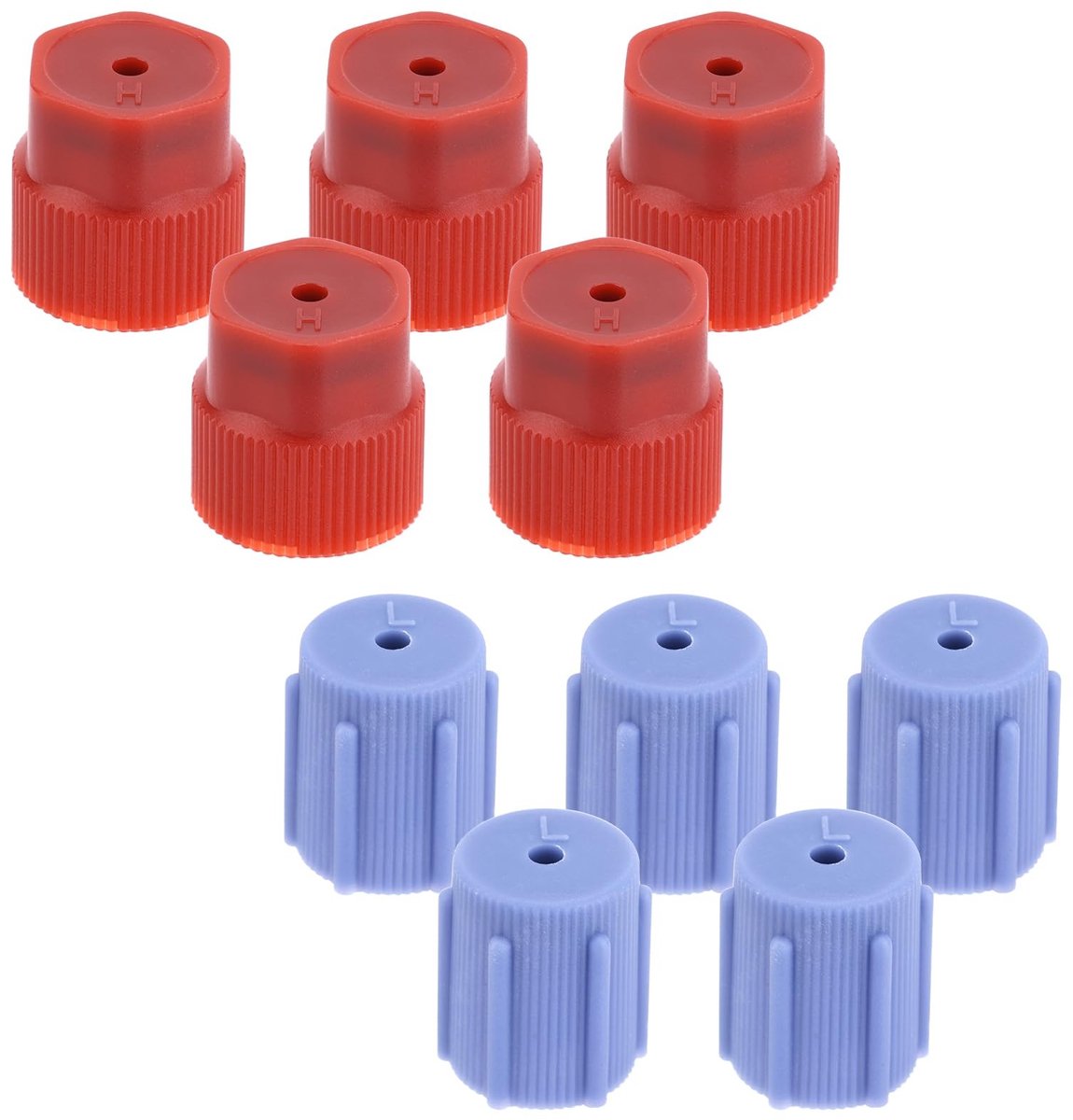 Dailygoods- AC-Serviceklepdop 10 Stuks - Rood/Blauw - Lekvrij