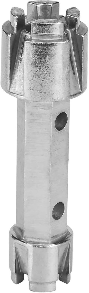 Afvoersleutel - Loodgieter Tool - Verstopping Verwijderen - Dubbele Uiteinden Ontwerp - 15.5 cm - Grijs