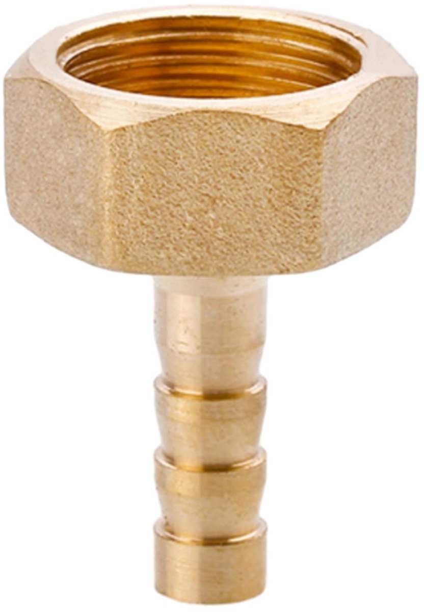 Dailygoods- Slangkoppeling Messing - Slangkoppeling Fitting - Slangkoppeling Metalen - Slangkoppeling Vrouwelijke Schroefdraad - Slangkoppeling Adapter - Lekvrije Verbinding - Slangconnector