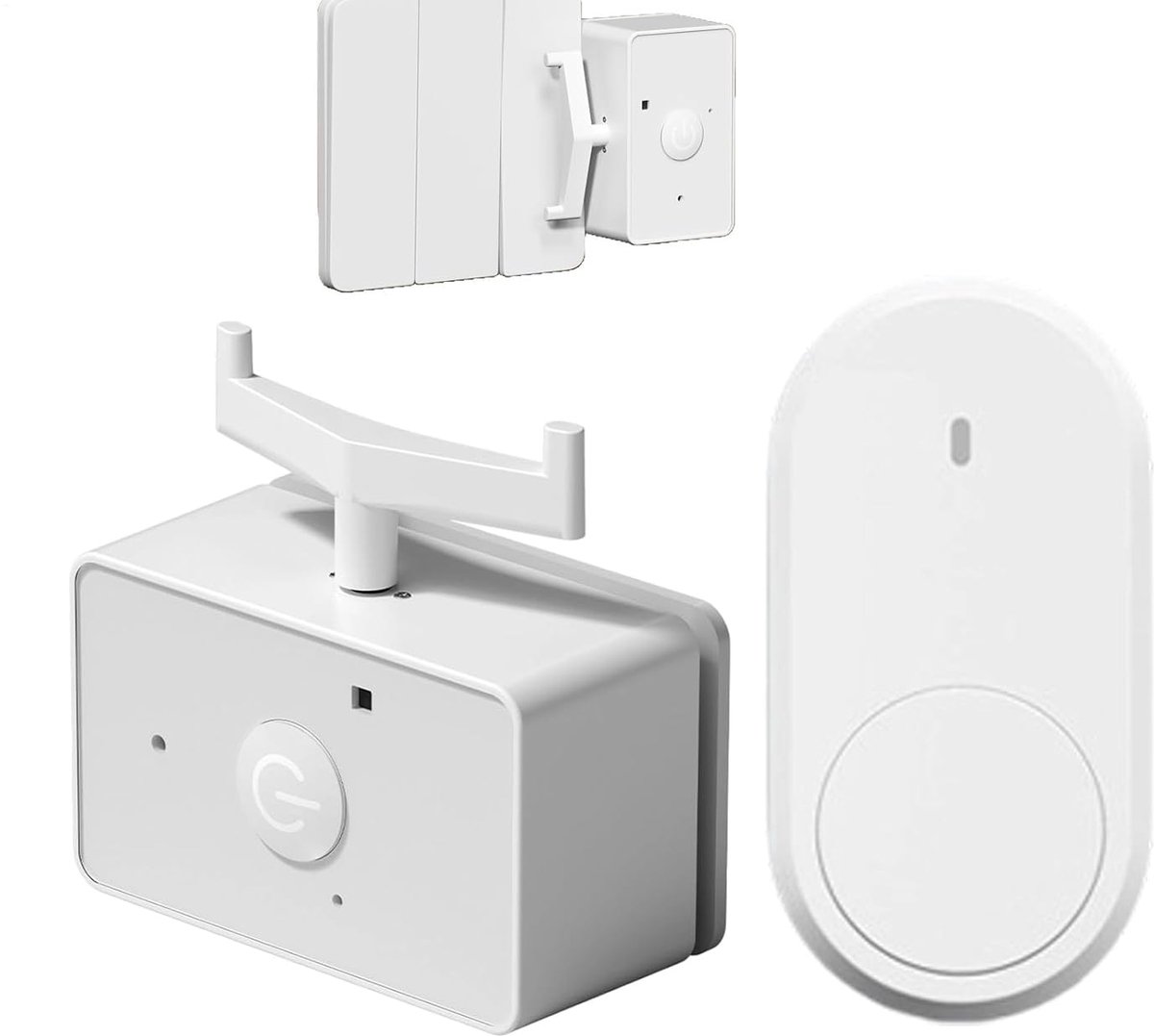 Slimme Knop Bediening - Automatische Schakelaar Afstandsbediening - Apparaten Bediening - Draadloze Afstandsbediening - 20 Meter Bereik - Wit