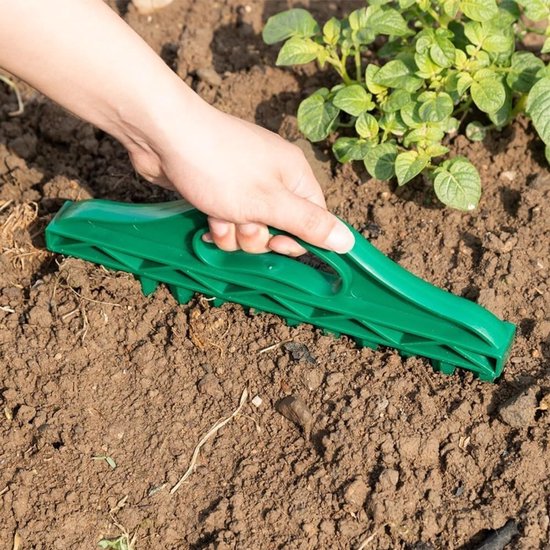 Zaaigereedschap Set - Handmatige Zaaihulp - Nauwkeurig Zaaien - Gecontroleerde Diepte - 33x15x1 cm - Groen — afbeelding 2