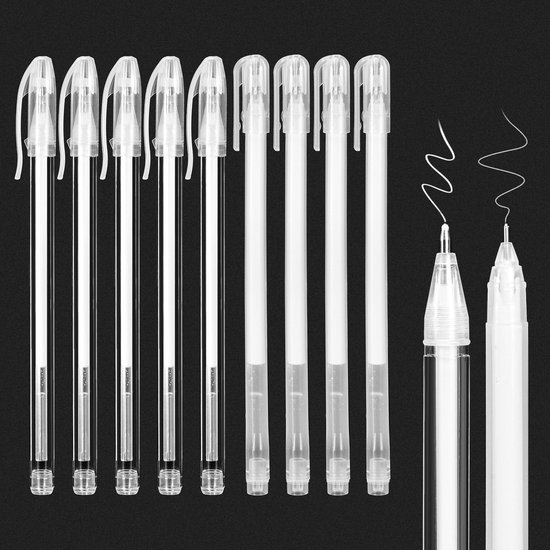 Inovra- Gelstiften Set van 9 – Waterdicht – 0,6/0,8 mm Lijndikte – Fineliner – Stiften voor Volwassenen – Kunstdesign