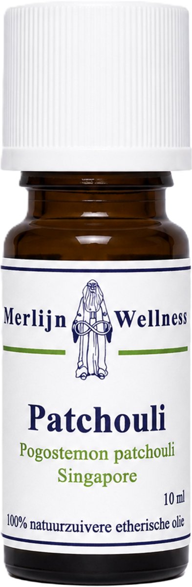 Merlijn Wellness - patchouli etherische olie - patchouli - olie - aromatherapie - 10 ml