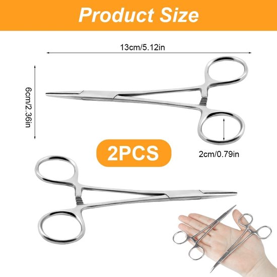 Dailygoods- Vistang Roestvrij Staal - Multifunctioneel Gereedschap - Precisie Pincet - Antislip Griptang - 13 cm - Verstelbare Sluiting — afbeelding 5