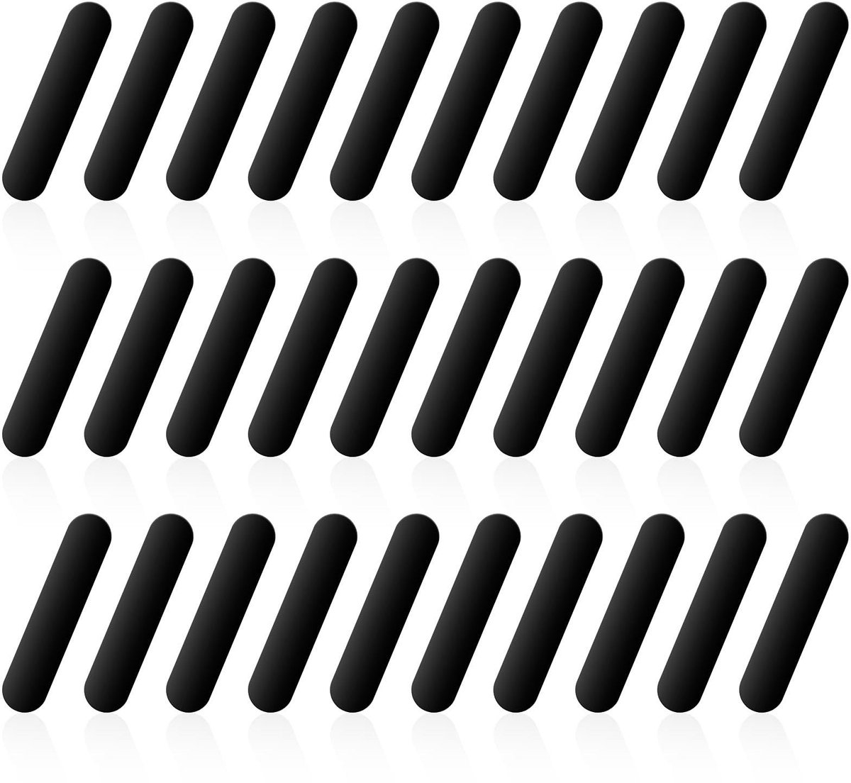 Dailygoods - Loodtape - Pickleballpeddels - Verhoogt Vermogen en Swingsnelheid - Zwart - Zelfklevende Tape - Ideaal voor Paddle-Randbescherming - 30 S...
