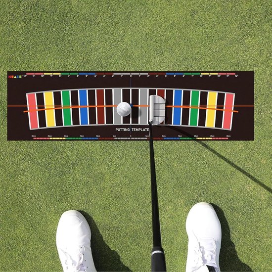 Golf oefenmat - Putting trainer - Golfvaardigheden verbeteren - Booglay-out precisie - 3 meter lang - Groen van GOLF — afbeelding 2
