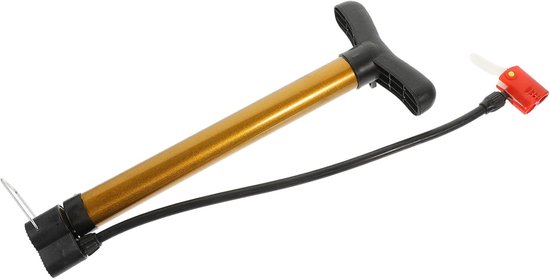 Fiets Pomp - Bandenpomp Luchtpomp - Banden Oppompen - Compact Lichtgewicht - 32 cm - Geel — afbeelding 5