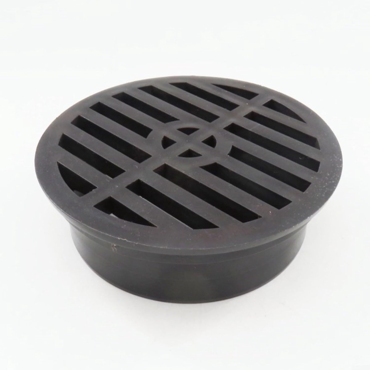 Gazon Drain Rooster - Afvoer Deksel - Waterophoping Voorkomen - Roestbestendig PVC - 4 Inch - Zwart