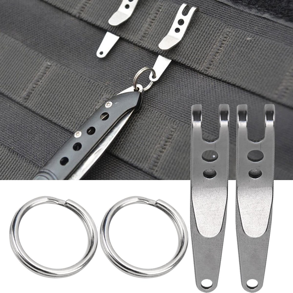 Dailygoody - Pocketclip Sleutelhanger - Hoogwaardige Riemclip