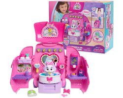Disney Junior Minnie Mouse - Mobiele Dierensalon - Speelset met Licht, Geluid, Mistfunctie, Cream Puff & 16 Accessoires