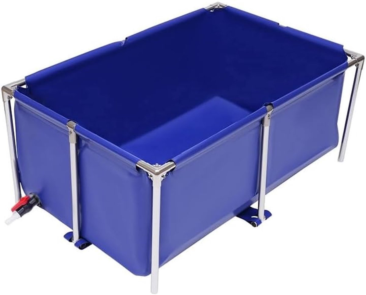 Opvouwbare Visvijver - Water Tank Tuin - Vis Kweken - Robuust PVC Canvas - 3 x 1 x 0.5 m