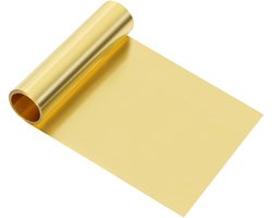 Dailygoods - Chudeng H62 Messing Folie, 0.001''x4''x79'' (0.03MM x 0.1M x 2M), Dunne Messing Sheet Roll Verzegelde Pakket